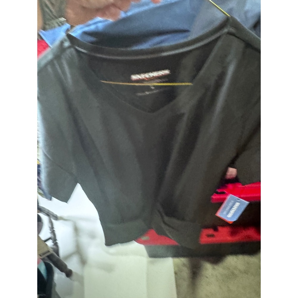 Skechers by Barco Scrubs Women Black V-Neck Scrub Top SK101 Medium NWT